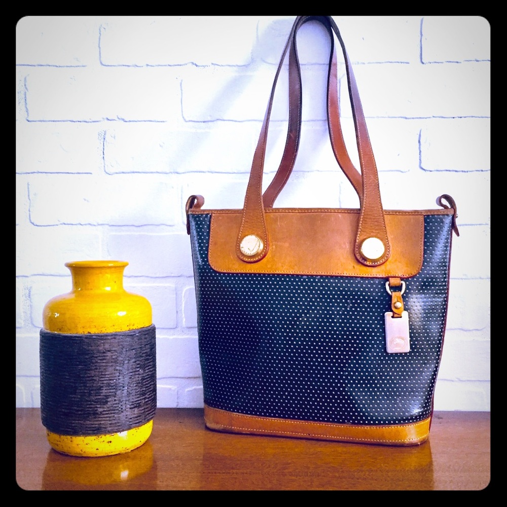 Vintage Leather Dooney & Bourke Bag Perforated